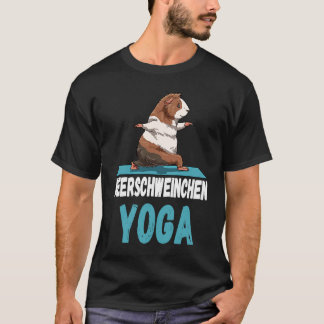 Camiseta Ejercicio del cerdo guineano de yoga se estira par