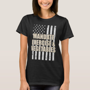 Camiseta Ejercicio Del Mandato Y Verduras