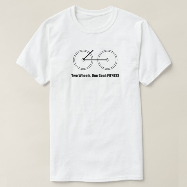 Camiseta Ejercicio en bicicleta de los amantes del fitness (Diseño del anverso)