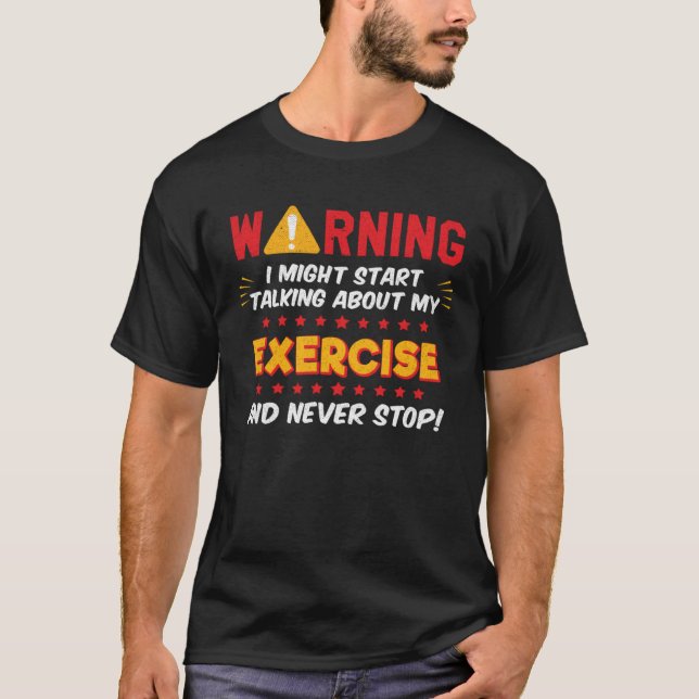Camiseta Ejercicio Gym Workout Diciendo Chiste Gráfico (Anverso)