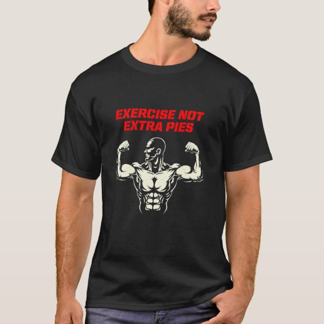 Camiseta Ejercicio No Extra Pies Gimnasio (Anverso)
