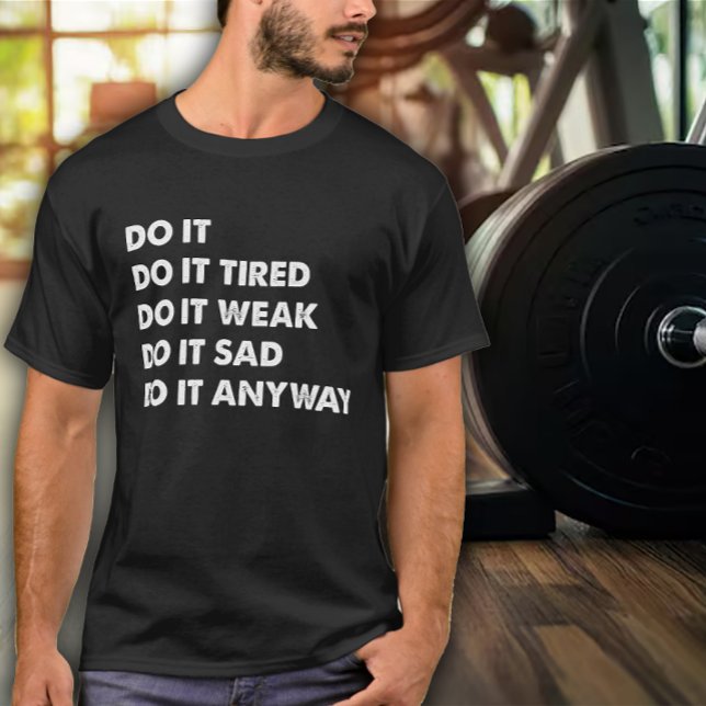 Camiseta Ejercicio para hombres DO IT (Subido por el creador)