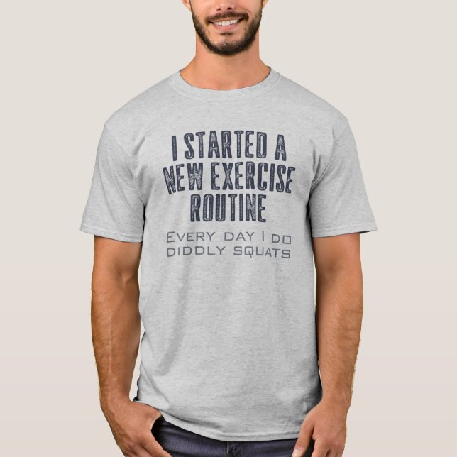 Camiseta Ejercicio Rutina Cita divertida (Anverso)
