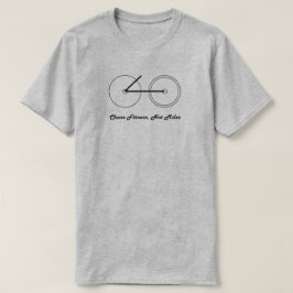 Camiseta Ejercicio saludable de fitness en bicicleta