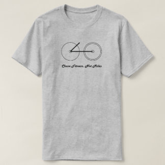 Camiseta Ejercicio saludable de fitness en bicicleta