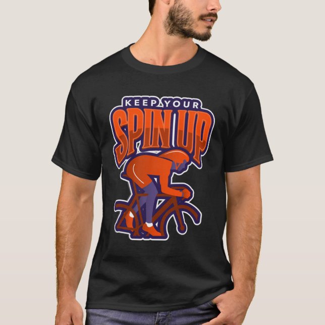 Camiseta Ejercicio saludable de la bicicleta estacional de  (Anverso)