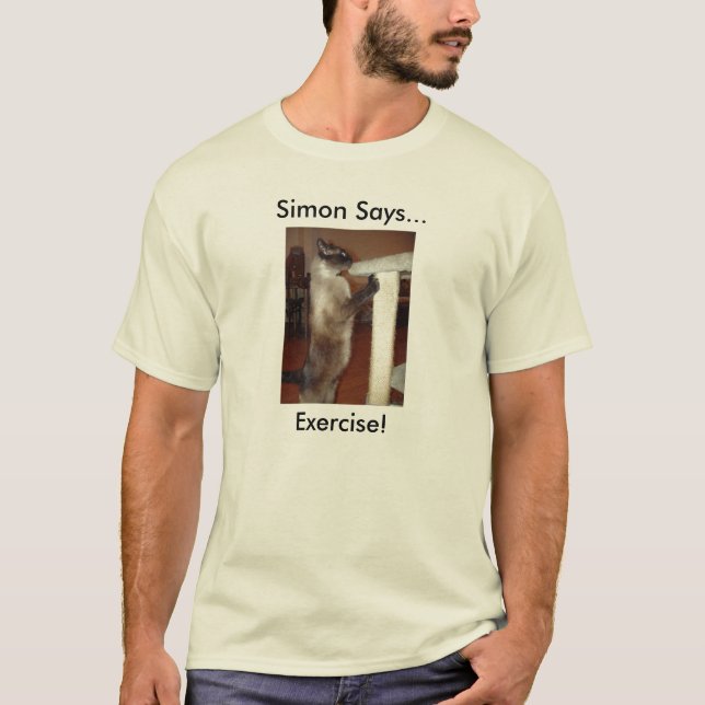 Camiseta ¡ejercicio, Simon dice…, ejercicio! (Anverso)
