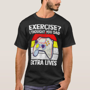 Camiseta Ejercicio Vintage Que Pensé Que Dijiste Vidas Extr