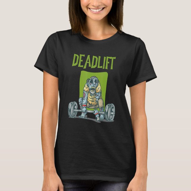 Camiseta Ejercicio Zombie de entrenamiento de peso muerto (Anverso)