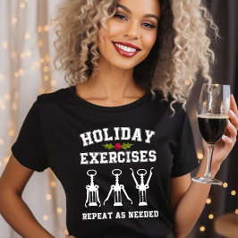 Camiseta Ejercicios de vacaciones repita según sea necesari