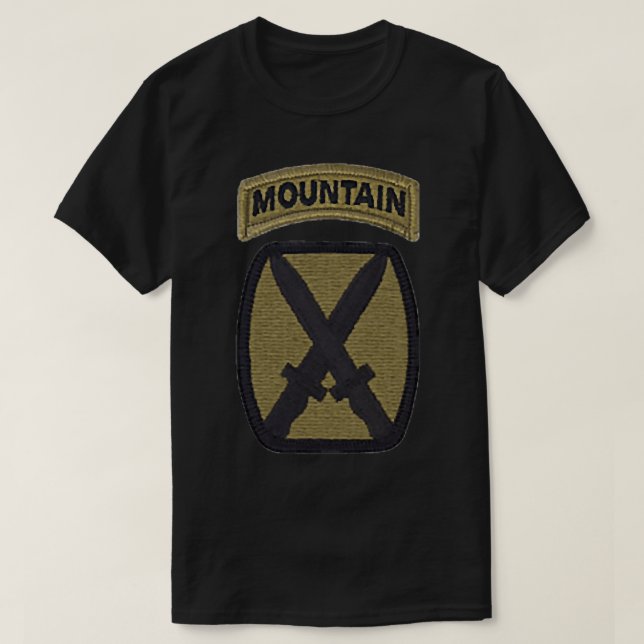 Camiseta Ejército 10.ª División de Montaña Veterano Militar (Diseño del anverso)
