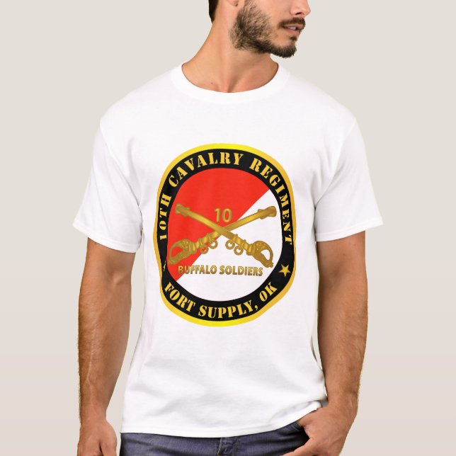 Camiseta Ejército - 10.º Regimiento de Caballería - Fuerte  (Anverso)