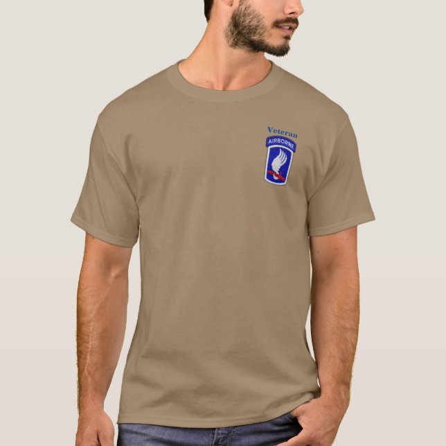 Camiseta Ejército 173.ª Brigada Aérea ABN Soldados en el ci (Anverso)