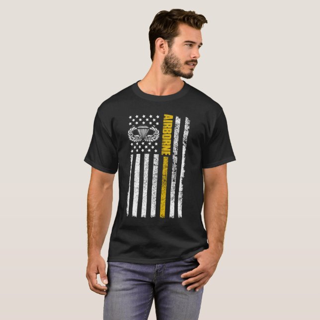 Camiseta ejército aerotransportado del 82.o paracaidista (Anverso completo)