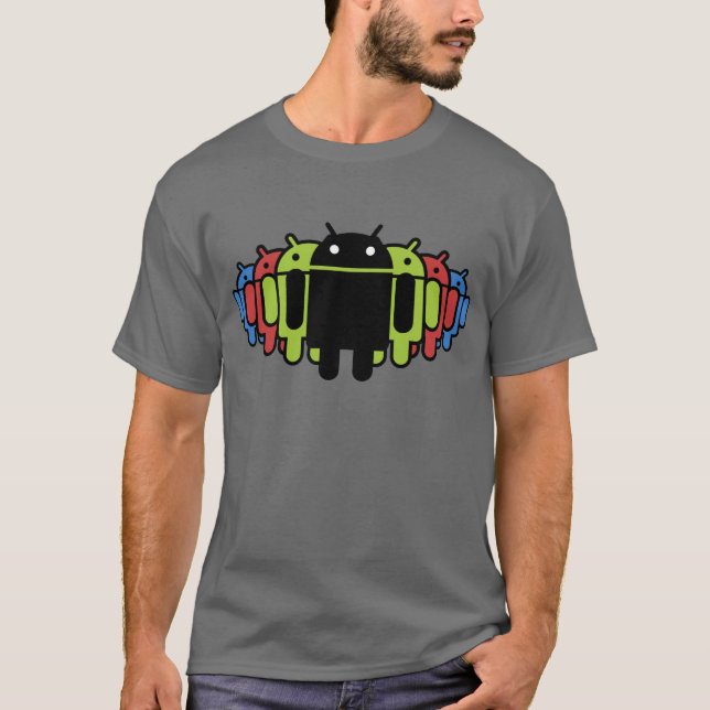Camiseta Ejército coloreado multi de Droid (Anverso)