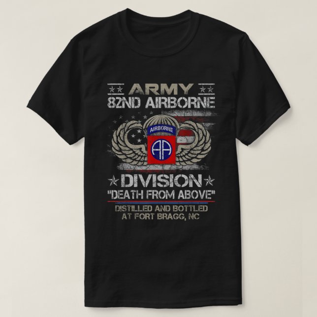 Camiseta Ejército de Estados Unidos 82ª División Aérea Muer (Diseño del anverso)