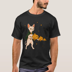 Camiseta Ejército de Gatos Sphynx Peces