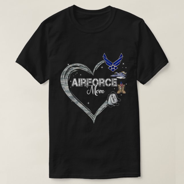 Camiseta Ejército de graduación de la Fuerza Aérea de Heart (Diseño del anverso)