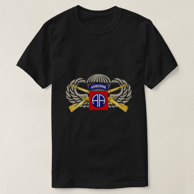 Camiseta Ejército de los Estados Unidos 82ª División Aérea  (Diseño del anverso)