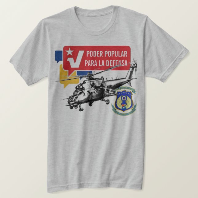 CAMISETA EJÉRCITO DE VENEZUELAN (Anverso del diseño)