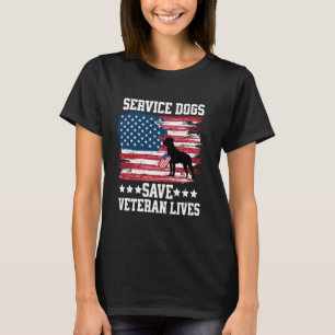Camiseta Ejército de Veteranos: Perro Bandera Estadounidens