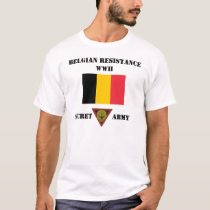 Camiseta Ejército del secreto de la resistencia de Bélgic