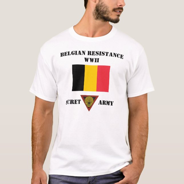 Camiseta Ejército del secreto de la resistencia de Bélgica (Anverso)
