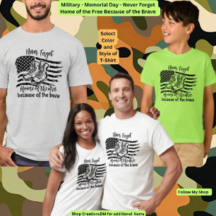 Camiseta Ejército - Día de la Conmemoración Nunca Olvidarem