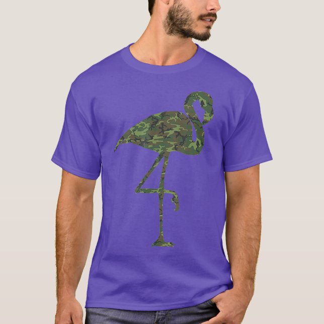 Camiseta Ejército Flamingo Camo Imprimir EEUU (Anverso)