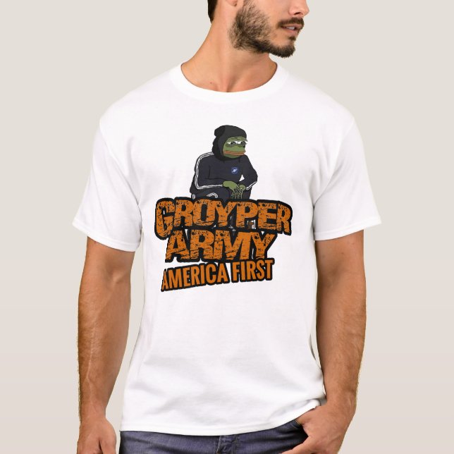 Camiseta Ejército Groyper - Meme 1 (Anverso)