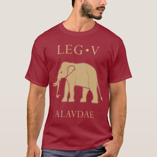 Camiseta Ejército Imperial Romano - Legio V Alaudae (Anverso)