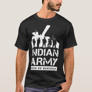 Camiseta ejército indio del rakshak de KE del escritorio