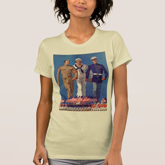 Camiseta Ejército, marina de guerra y infantes de marina (Anverso)