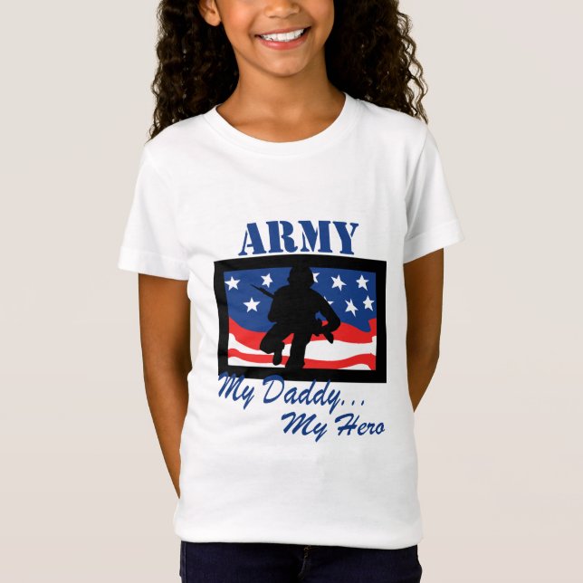 Camiseta Ejército mi papá mi héroe (Anverso)