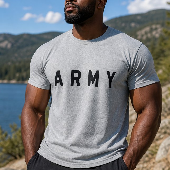 Camiseta Ejército Mínimo Simple (Simple Minimal Army T-Shirt)