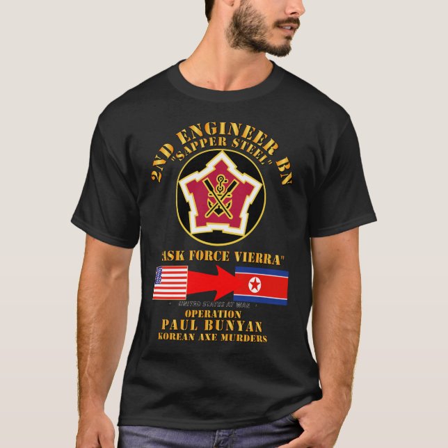 Camiseta Ejército - Operación Paul Bunyan - 2nd Engin (Anverso)