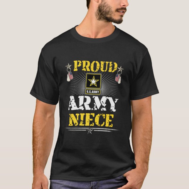 Camiseta Ejército Orgulloso Niece Shirt Familia Militar Vet (Anverso)