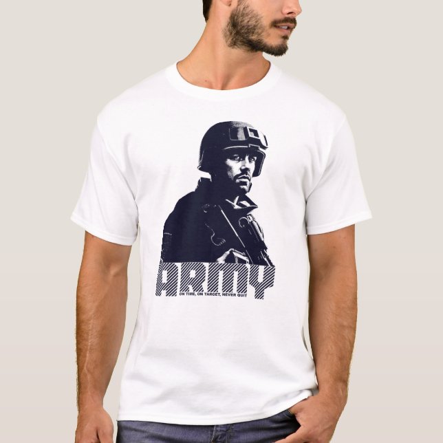 Camiseta Ejército - Precisión de fuerza y dedicación (Anverso)