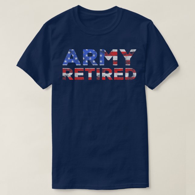 Camiseta Ejército Retirado U Militar (Diseño del anverso)
