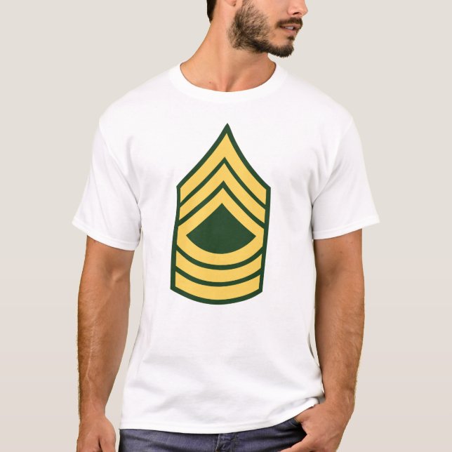 Camiseta Ejército - Sargento mayor E-8 (MSG) (Anverso)
