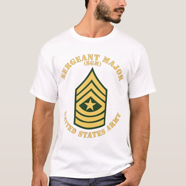 Camiseta Ejército - Sargento mayor - SGM - plano (Anverso)