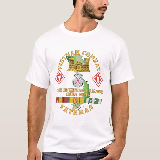 Camiseta Ejército - Veterano de combate de Vietnam con 20°  (Anverso)