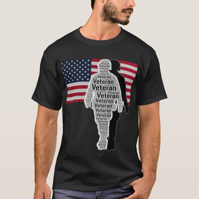 Camiseta Ejército Veterano de los Estados Unidos TShirt (Anverso)