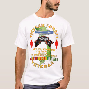 Camiseta Ejército - Vietnam Vet de Combate - P Co 75a Infa