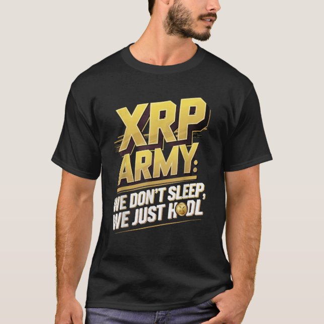 Camiseta Ejército XRP Ripple Cripto Moneda Digital Xrp (Anverso)