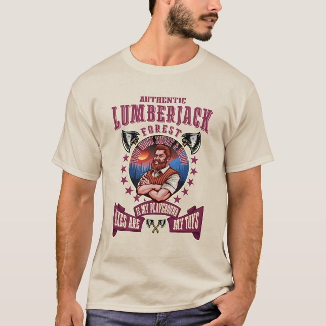 CAMISETA EJES AUTÉNTICOS DE LUMBERJACK (Anverso)