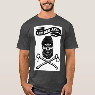 Camiseta Ejes de Lumber Jaxs Arrojando cráneo con barba