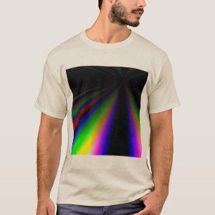 Camiseta Ejes de luz rgb brillando a la distancia oscuro