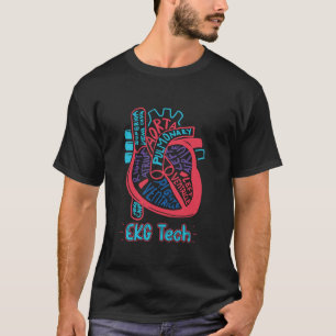 Camiseta EKG Tech Parts of Heartnurse Technician Cardiolog