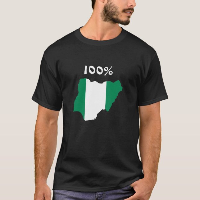 Camiseta El 100% nigeriano (Anverso)